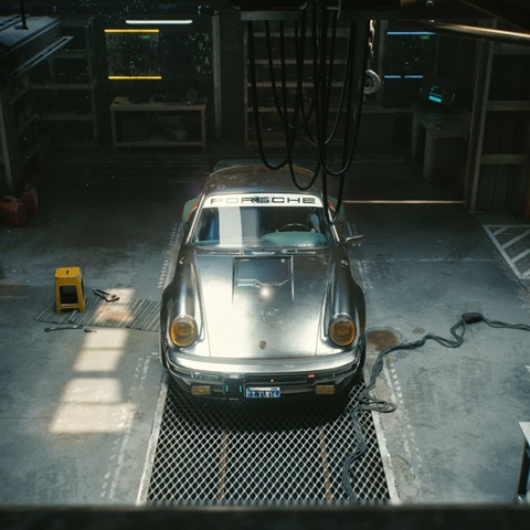 The Porsche 911 Turbo from Cyberpunk 2077