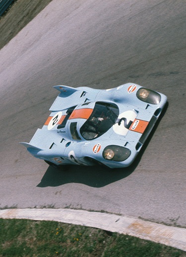 Porsche 917K racing cars at Monza 1000km race in 1971